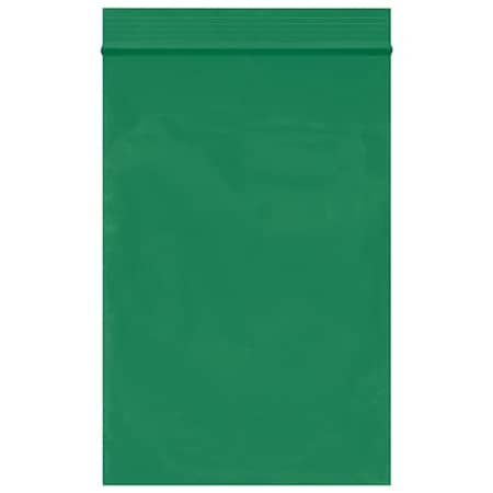 Bsc Preferred 4 x 6'' - 2 Mil Green Reclosable Poly Bags, 1000PK BUY03998148